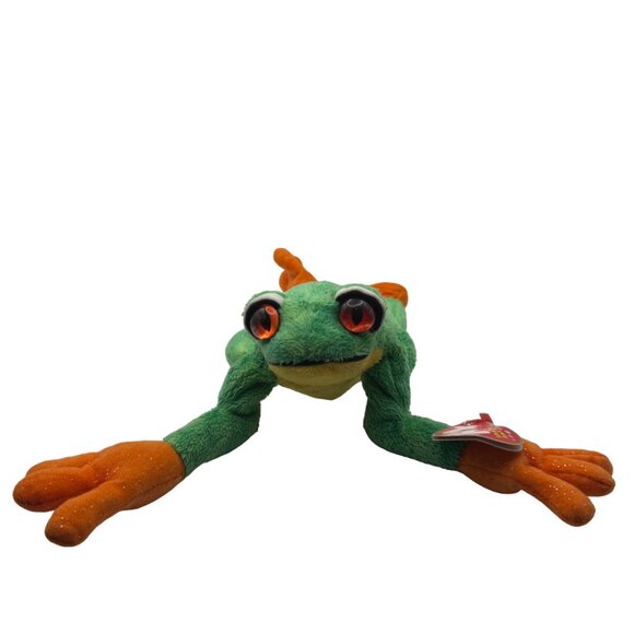 Ty Beanie Babies Panama Frog Plush Toy - Picture 1 of 6